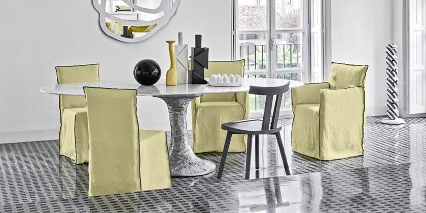 Gervasoni Кресло со съемным чехлом из ткани Ghost sun-id-1429711 - Вид №6