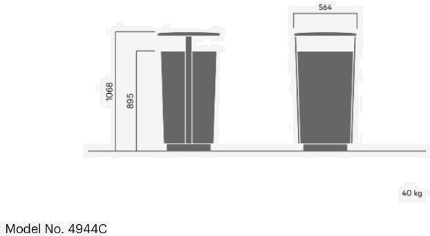VESTRE Урна для мусора алюминиевая с крышкой Folk sun-id-1508039 - Вид №7