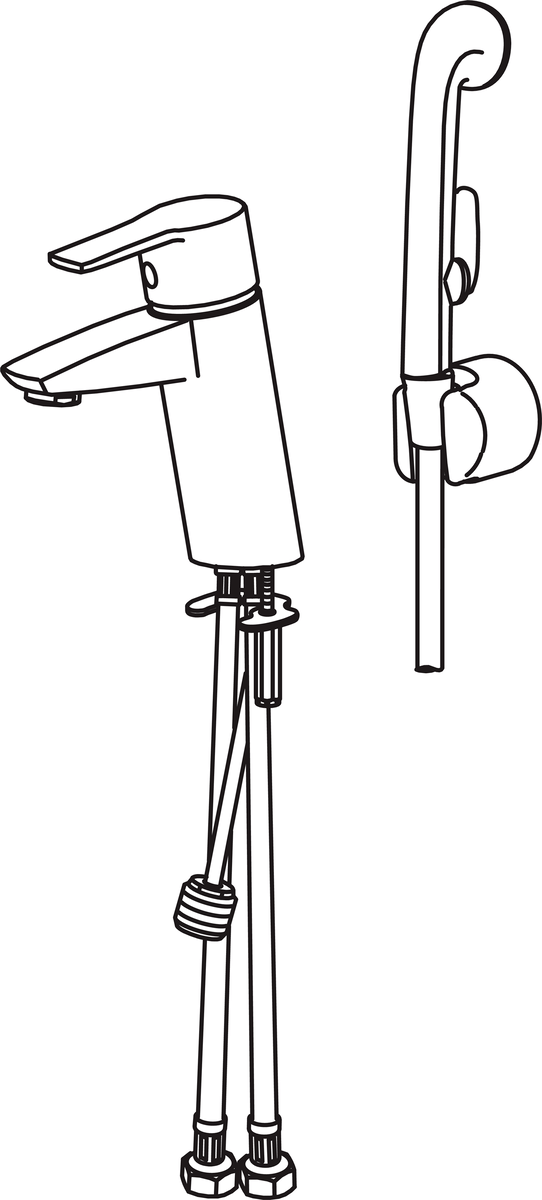 Oras 2812F Смеситель для умывальника 2812F Cubista Хром  - Вид №2