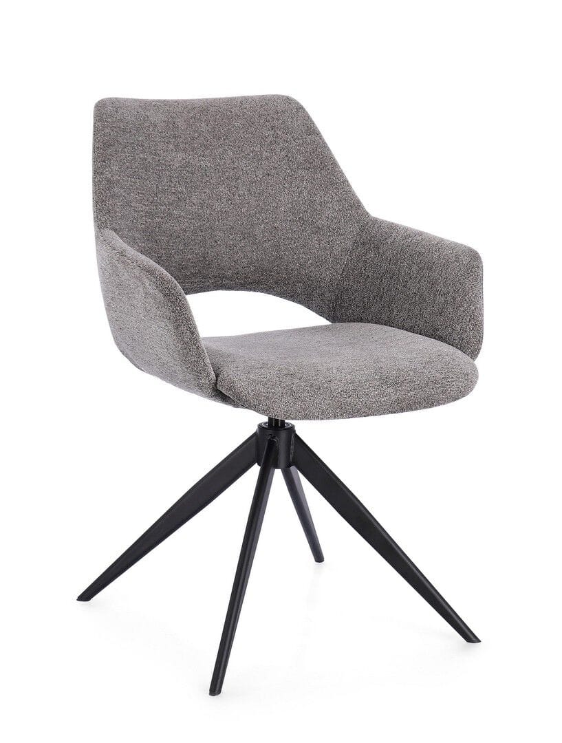 Тканевый поворотный стул с подлокотниками BIZZOTTO VIVIAN ARCH-00007538 - Вид №5