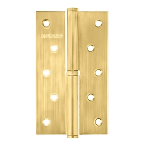 Петля карточная съемная Fuaro 125x75x2.5 мм сталь цвет золото