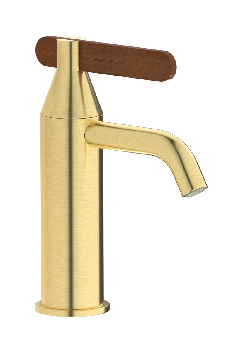 Смеситель для раковины на 1 отверстие в комплекте с донным клапаном WE ARE IB oh310cs Brushed Pale Gold Soho