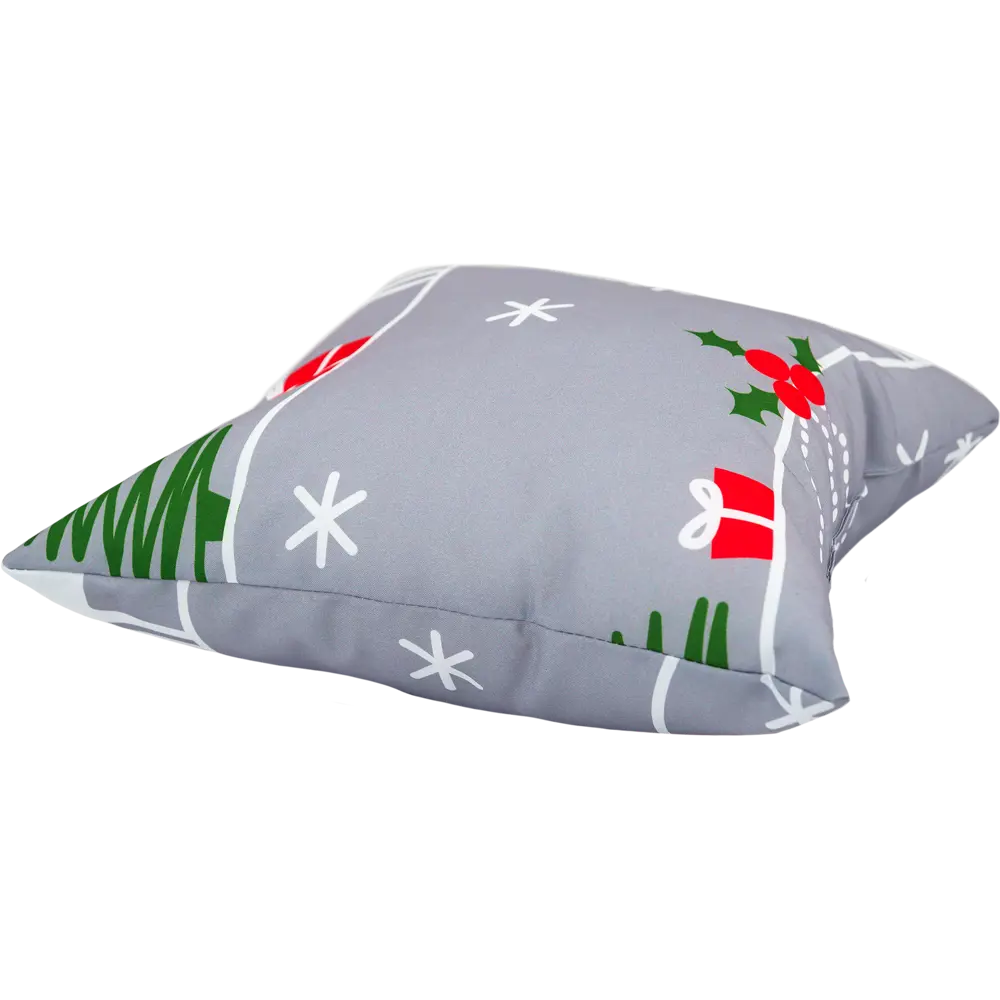 Подушка «Новый год» 40х40 см, цвет серый SEASONS STLM-2132252 - Вид №1