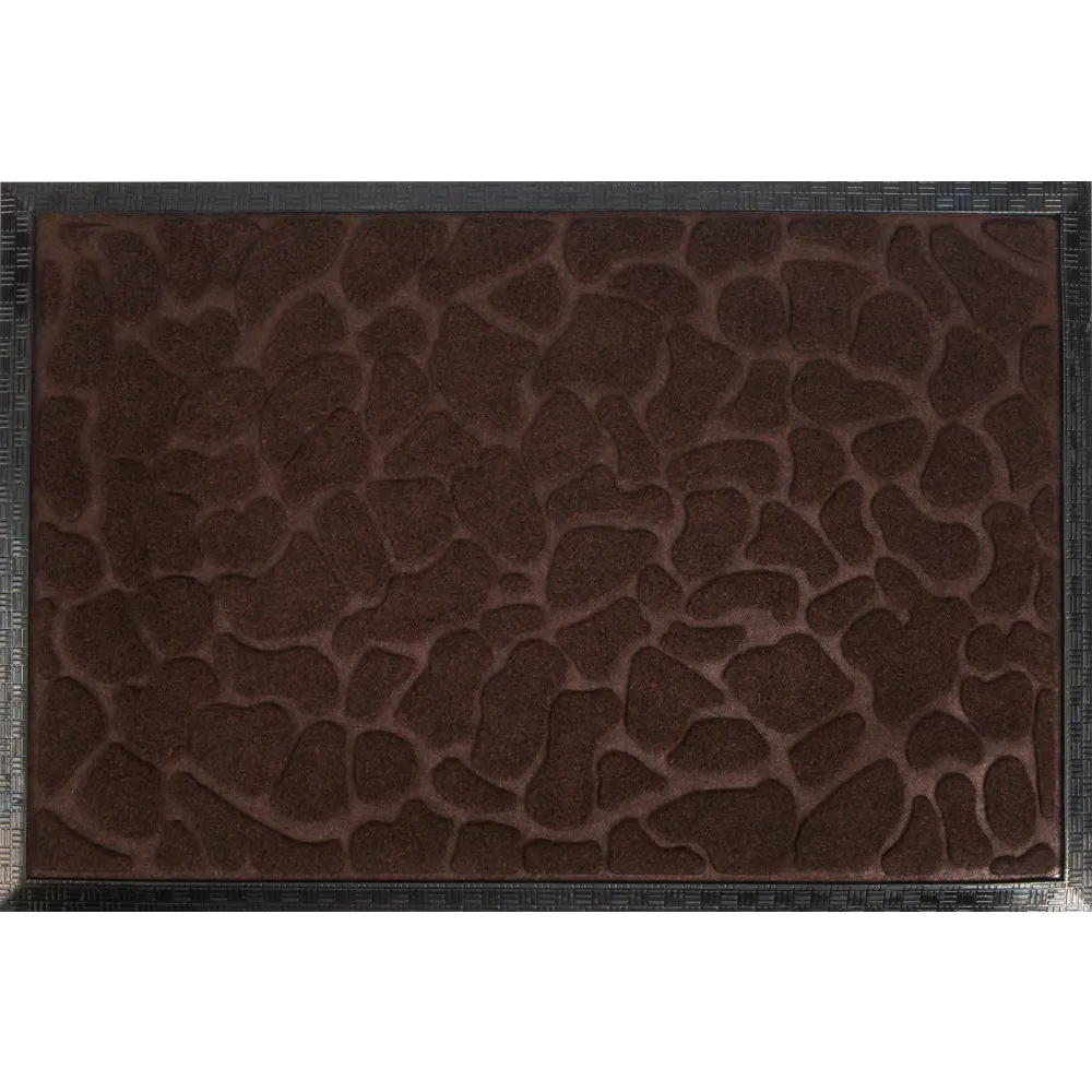 Коврик придверный INSPIRE Lenzo 60×40 см из переработанной резины, коричневый 82761214 STLM-0035630 - Вид №1