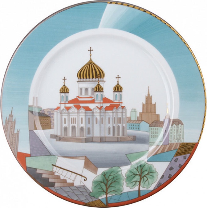 10598449 Императорский фарфоровый завод Набор подарочный "Воссозданный храм" "Mazarin" Фарфор твердый 