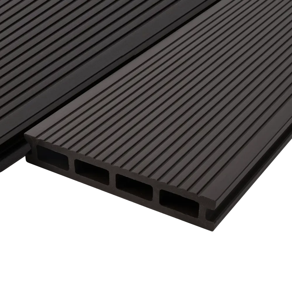 Террасная доска ДПК T-Decks цвет Венге 4000x150x25 мм двусторонний вельвет 0.6 м² STLM-2020840 - Вид №4