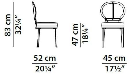 BAXTER Металлический стул со встроенной кожаной подушкой sun-id-1414589 - Вид №1
