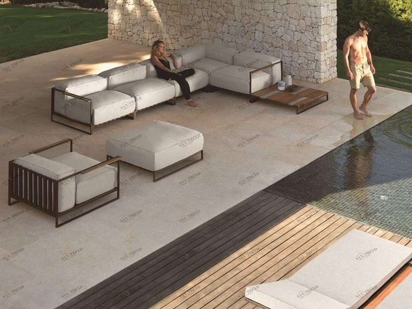 Talenti Модульный угловой садовый диван из ткани Casilda sun-id-1468869