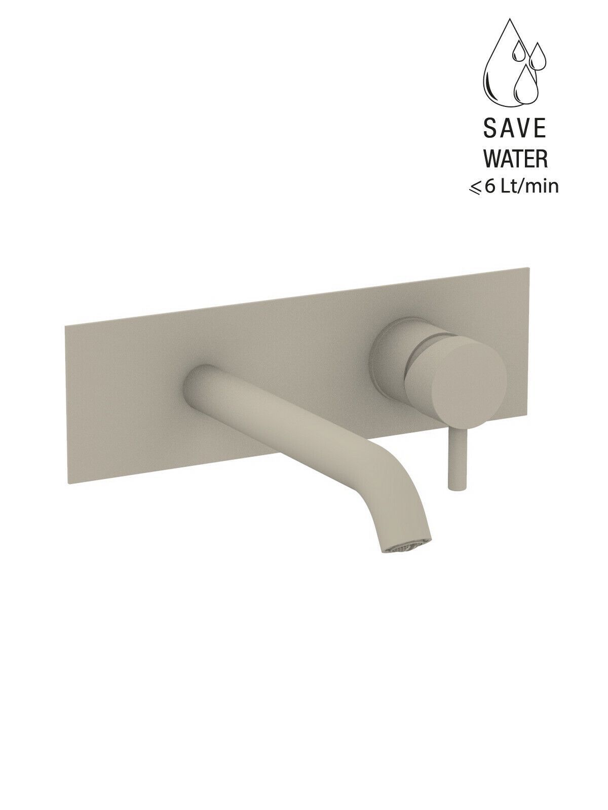 Настенный однорычажный смеситель для раковины с ограничителем расхода Rubinetterie Frattini Pepe XL ARCH-00076573 - Вид №60