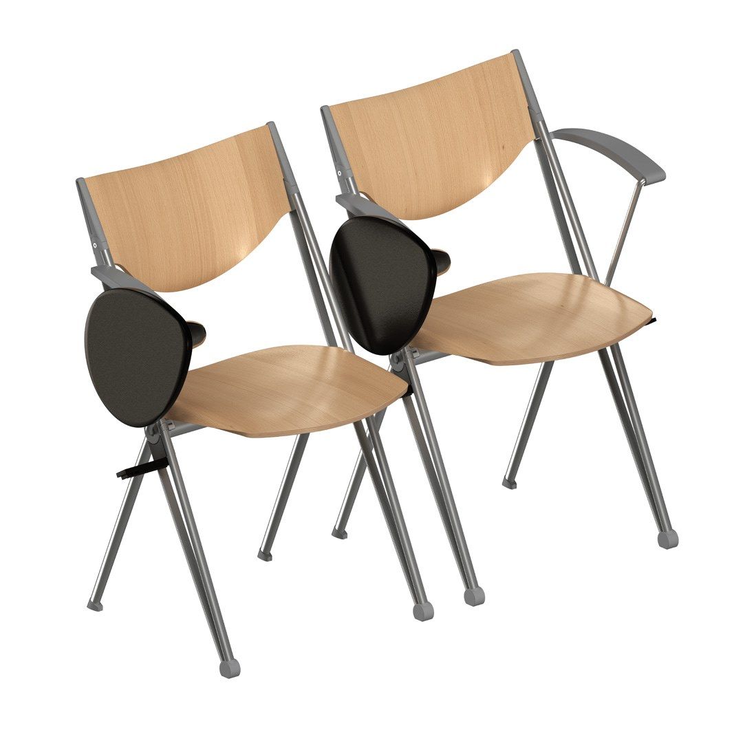Складной стул для конференций с откидывающейся крышкой LAMM Conpass ARCH-00039297 - Вид №2