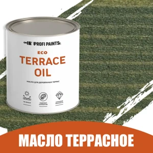 91314505 Масло для дерева износостойкое Profipaints Eco Terrace Oil 2.7 л Зелёный STLM-0856409