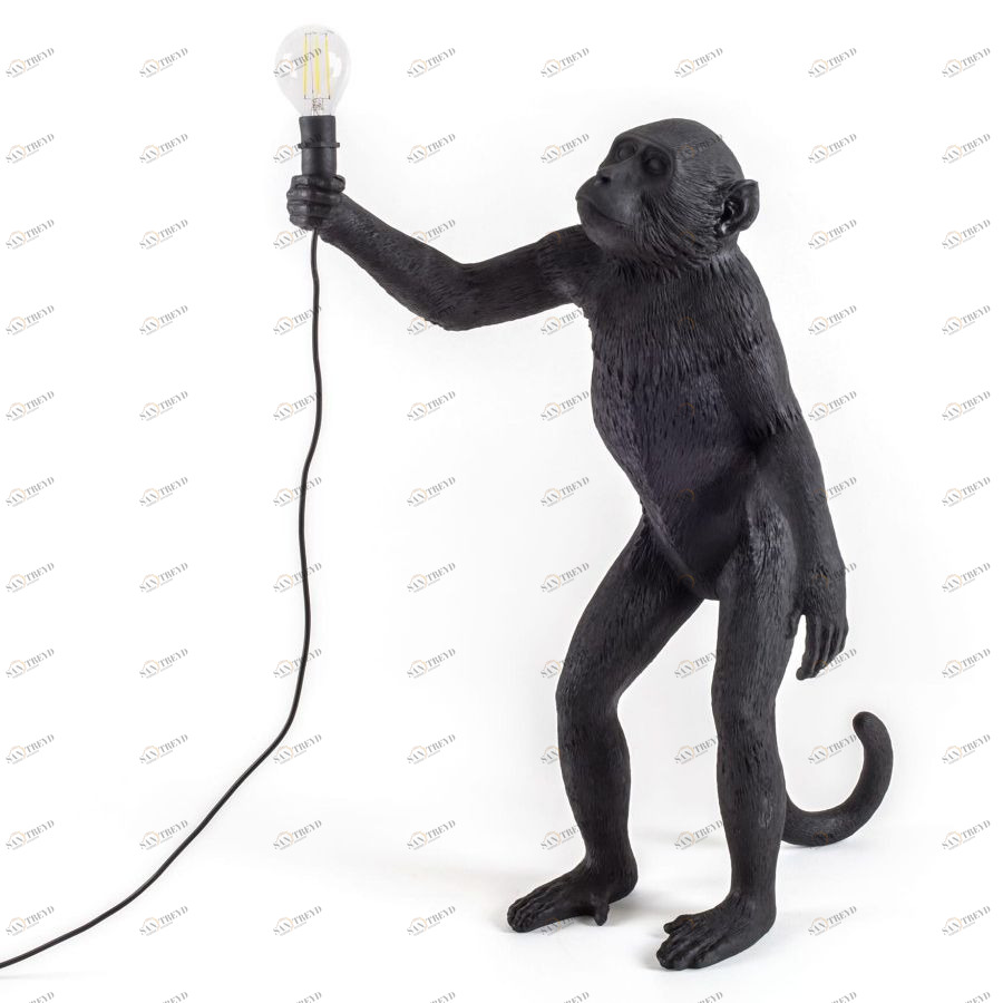 Светильник Monkey Lamp Standing, черный Seletti 14920
