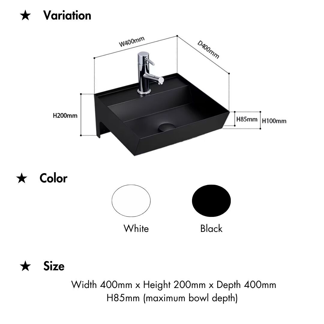 Подвесной умывальник из нержавеющей стали Miratap INDUSTAR VANITY ARCH-00119454 - Вид №1