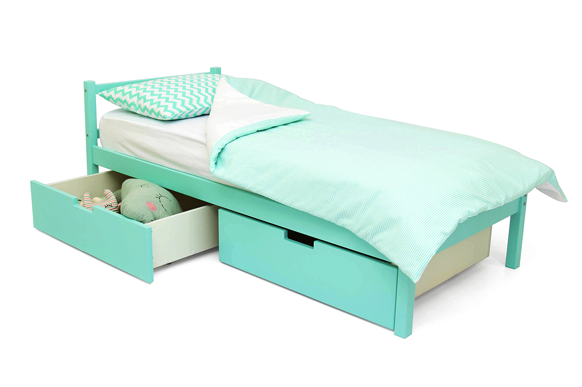 Детская кровать Svogen classic мятная БЕЛЬМАРКО  326797 Голубой Santreyd  - Вид №3