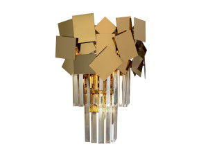 Аппликация из хрусталя и стали