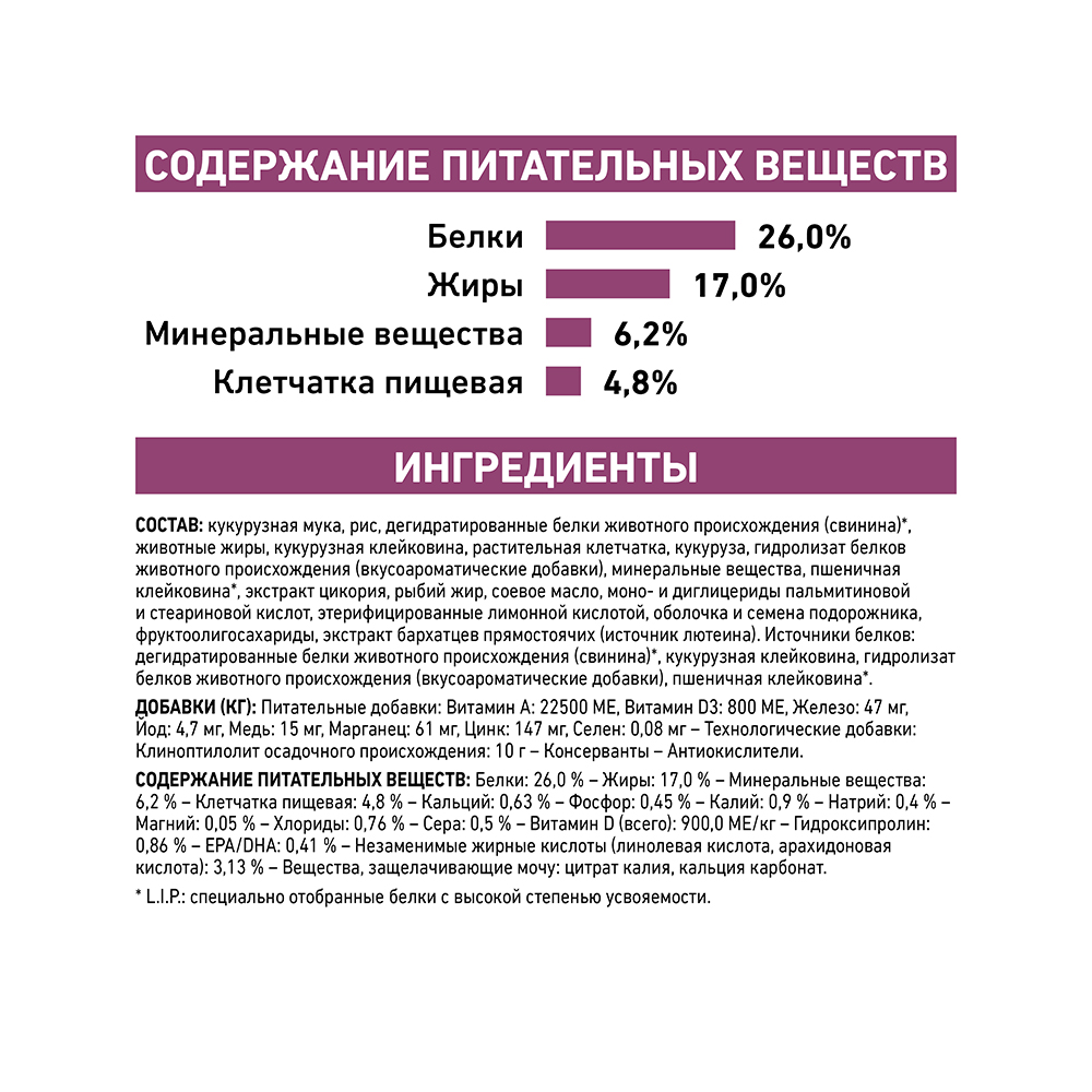 ПР0056390 Корм для кошек Vet Diet Renal Special при хронической почечной недостаточности сух. 400г ROYAL CANIN  - Вид №6