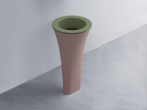 AMLA45-AG+AMPILT-CA+AMCOLT-CP Раковина Amedeo Tondo отдельностоящая cielo Enjoy + Amedeo