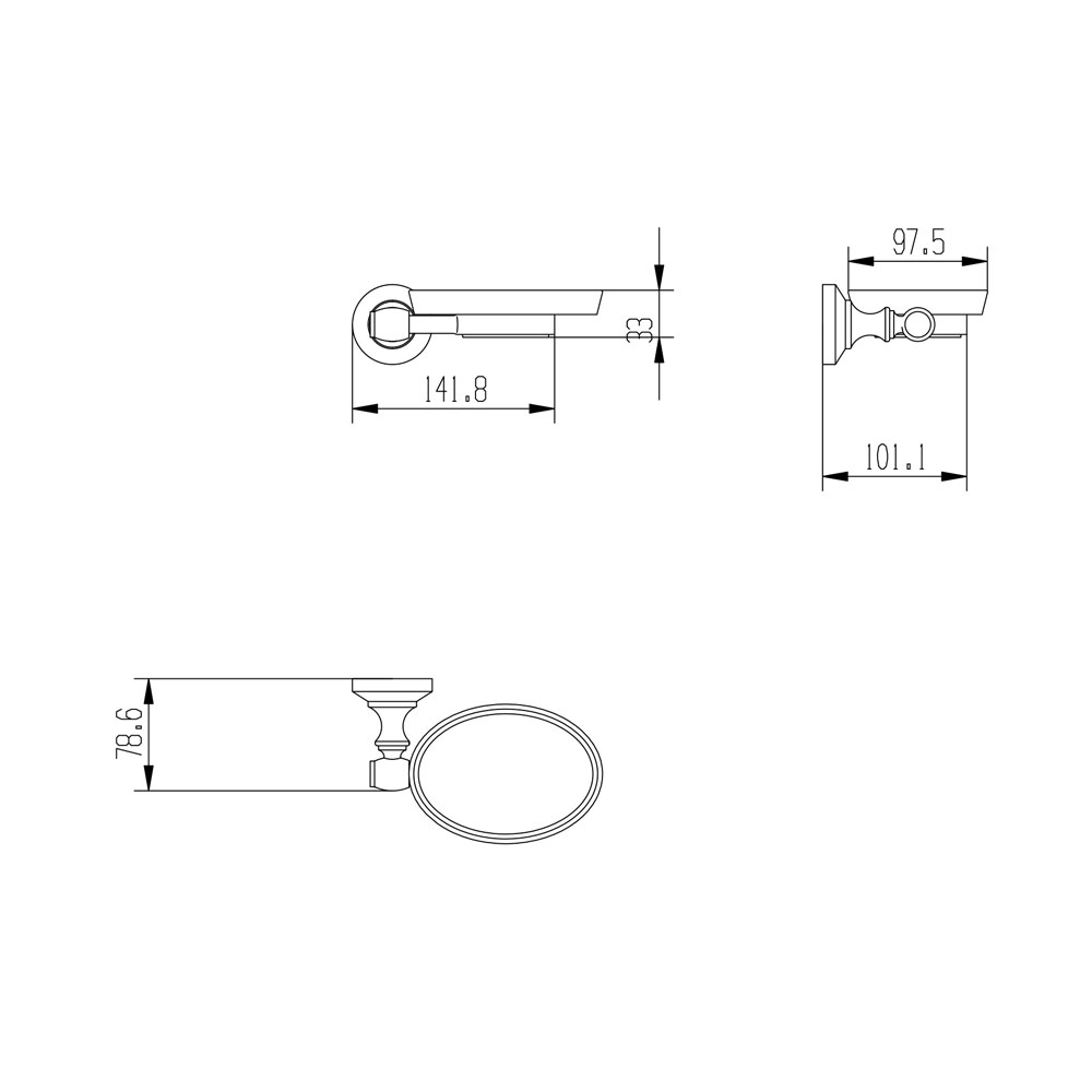 Мыльница Raiber RB52005 металлическая RB52005 Santreyd  - Вид №1