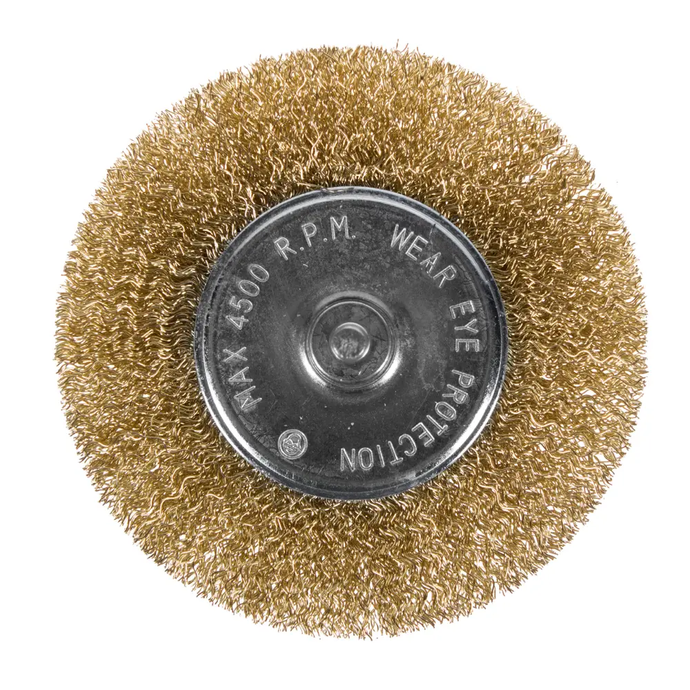 Латунная дисковая щетка Dexter 100 мм для очистки металла 17410401 STLM-0008121 - Вид №1