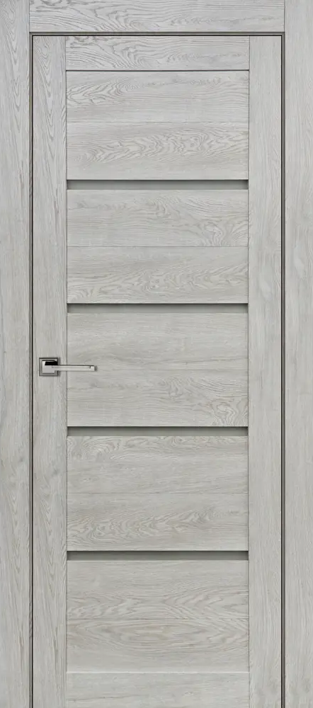 Межкомнатная дверь ПРИНЦИП Тренд с горизонтальным стеклом 90×200 см серый 87923238