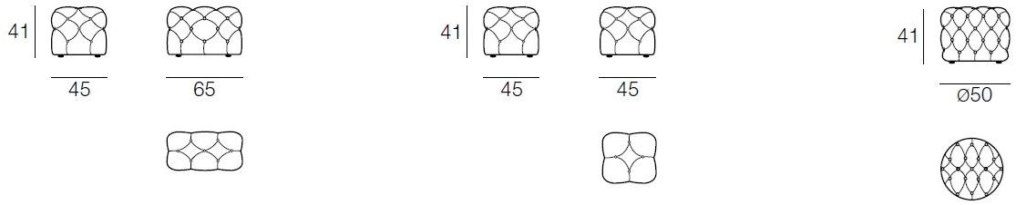 CTS SALOTTI Стеганый пуф sun-id-1462766 - Вид №2