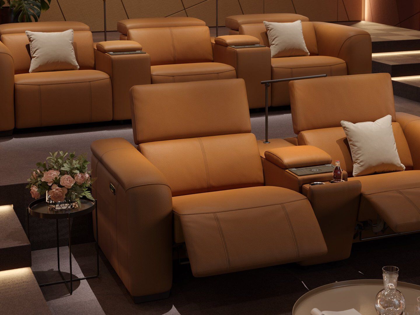 3-местный кожаный диван Sofanella Sorrento Kino ARCH-00095416 - Вид №4