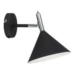 Светильник настенный Nyso, черный/хром