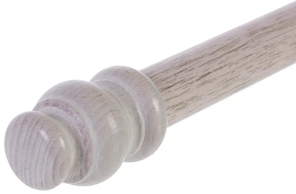 Santreyd Двухрядный карниз из беленого дуба для элегантного оконного дизайна 15099613