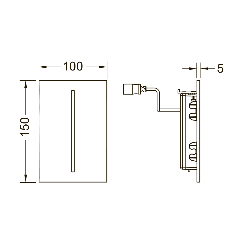 9242028 filo-Velvet электронные системы смыва Tece  - Вид №1