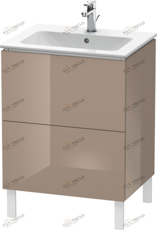 LC662508686 Тумбочка напольная L-Cube #LC6625 620 x 481 мм Капучино глянцевый лак Duravit