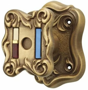 LINEA CALI' Ручка двери из хромированной латуни Tiffany vetro