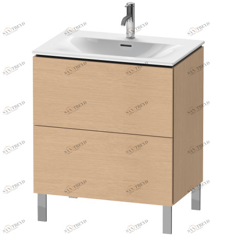 LC659601212 Тумбочка напольная L-Cube #LC6596 720 x 481 мм Дуб брашированный, натуральный шпон Duravit