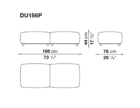 Модульный тканевый диван B&B Italia Dambo ARCH-00043318 - Вид №11