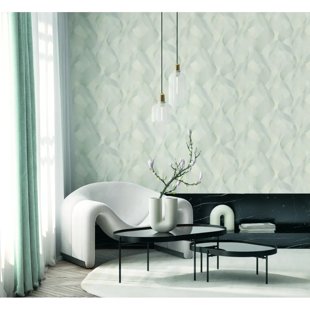 Обои флизелиновые Артекс Волна серые 1.06 м 10801-03 STLM-2047400 - Вид №3