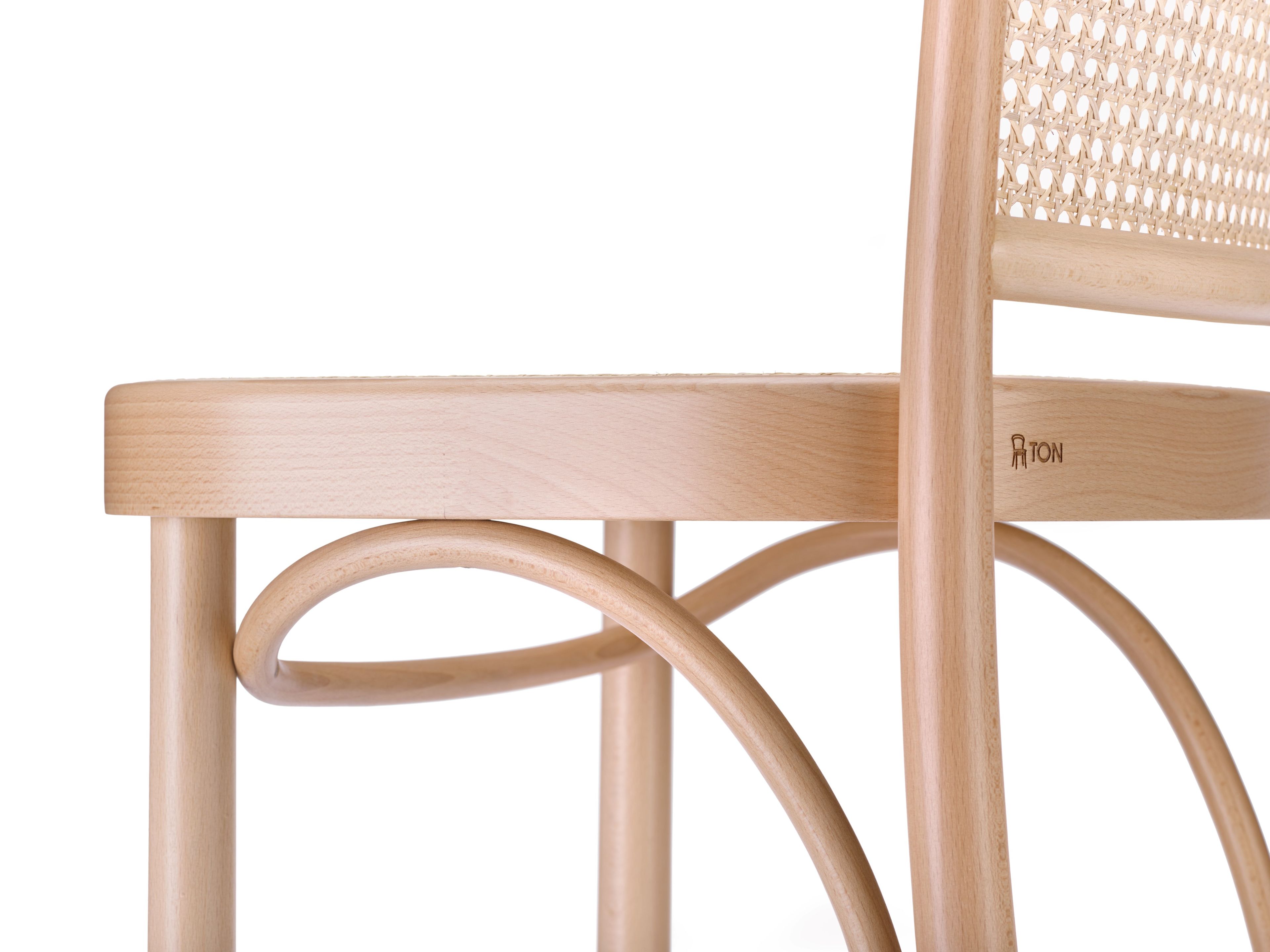 Высокий деревянный табурет с подставкой для ног TON 811 ARCH-00055074 - Вид №6