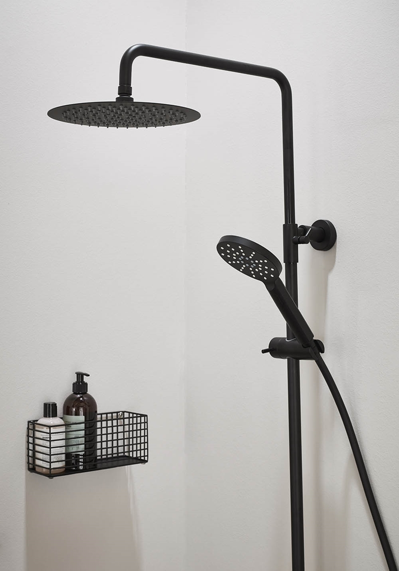 310111 Крыша Душ City Black M Душевая Головка 200Mm Noro  Черный  - Вид №3