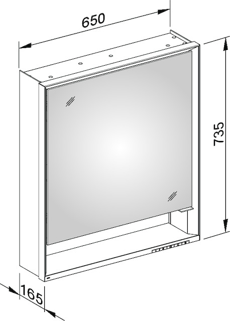14301171103 Зеркальный шкаф KEUCO Royal Lumos - Вид №4