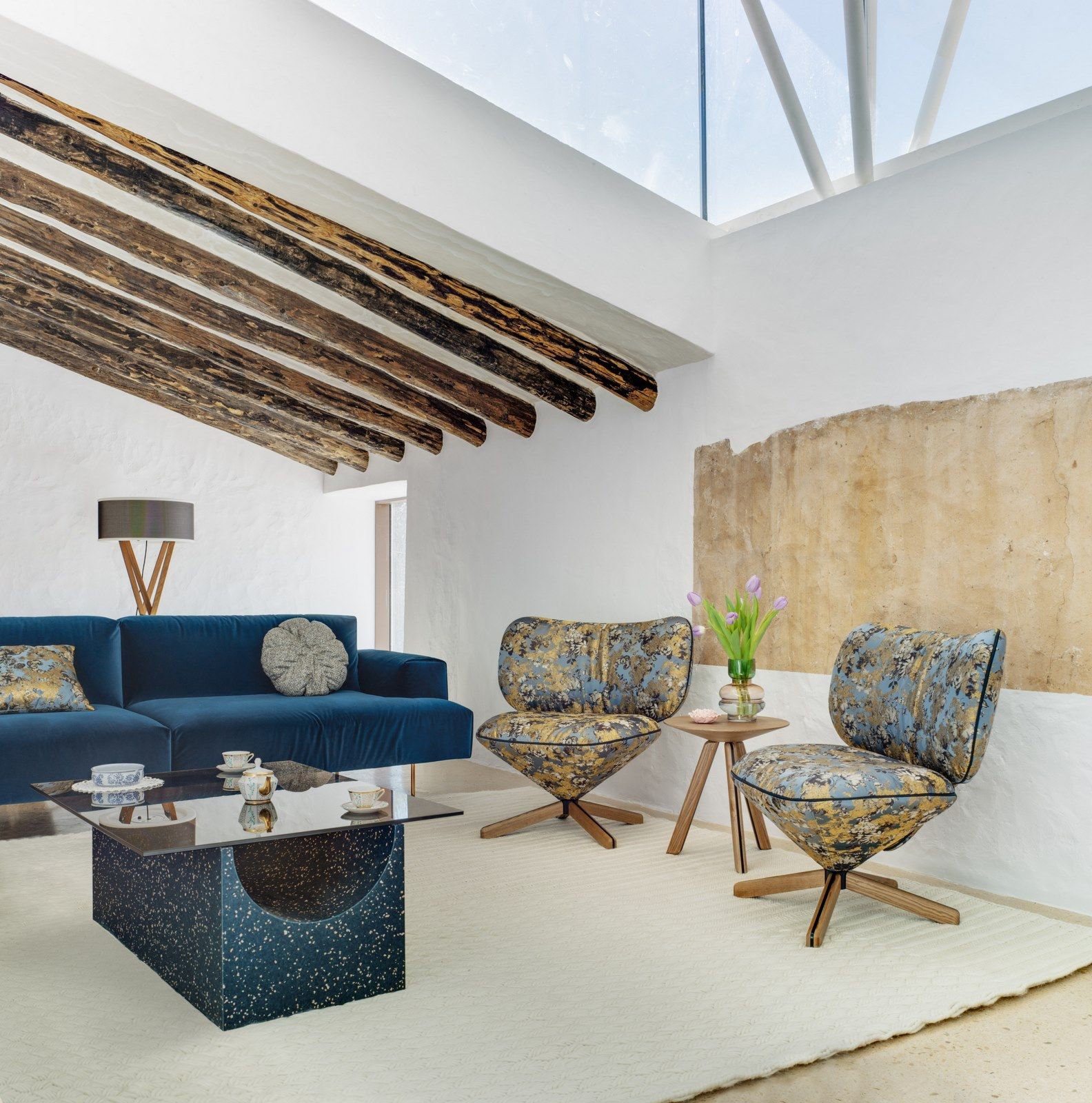 Круглый деревянный журнальный столик SANCAL ARCH-00036167 - Вид №20