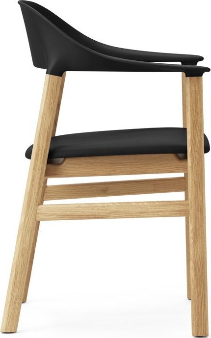 1401048 Herit Обивка кресел Oak Spectrum Leather Black Normann Copenhagen  - Вид №2