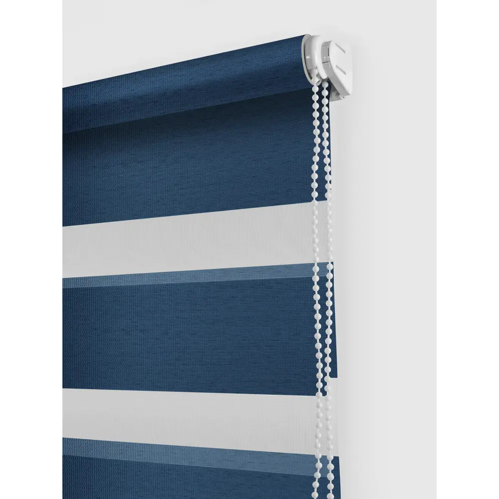 Штора рулонная день-ночь Madrid 50x160 см синяя MIAMOZA Коллекция 2024г STLM-2074436 - Вид №1