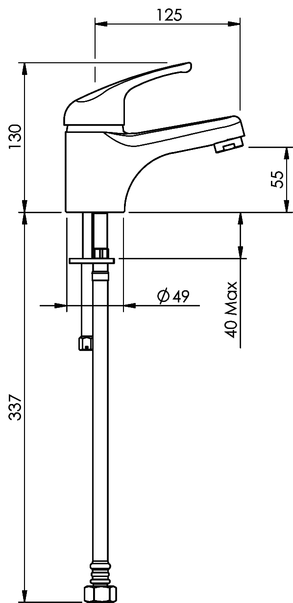 PRSLBCP2 Смеситель для раковины Promix Methven  - Вид №1