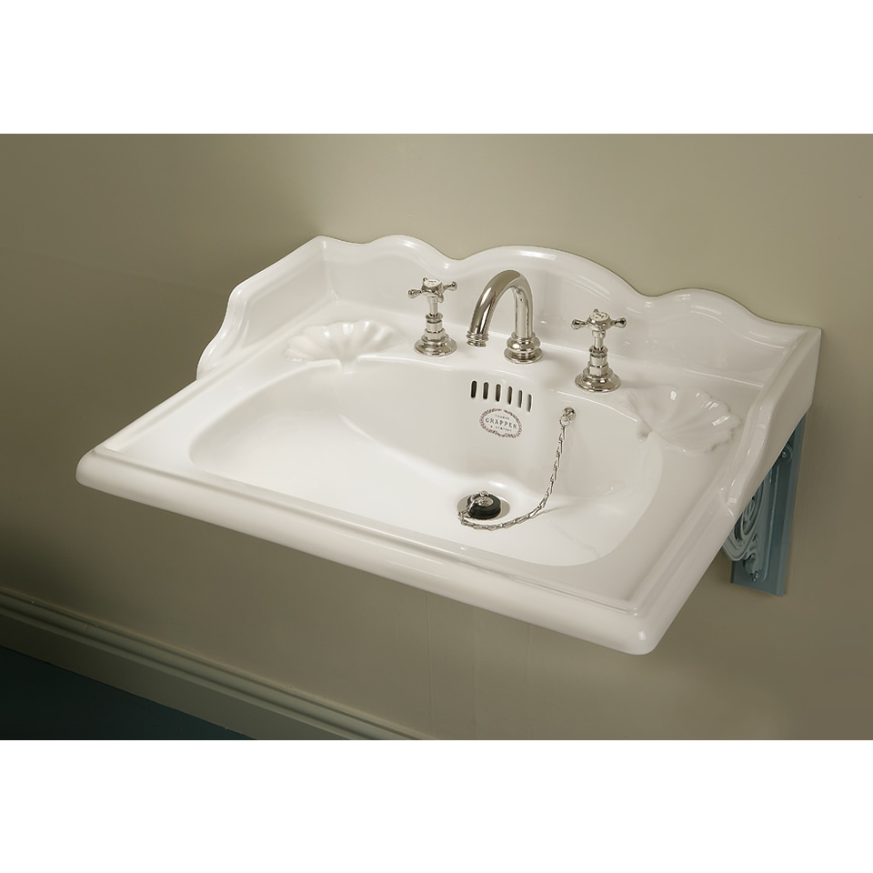 TCMB403L Раковина 635 мм с тремя летками Marlborough Thomas Crapper  - Вид №1