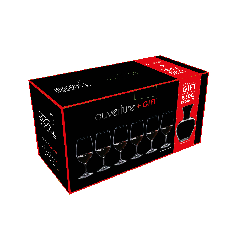 Набор фужеров Ouverture Magnum + декантер Apple, 6 шт., бессвинцовый хрусталь Riedel 540835 - Вид №4