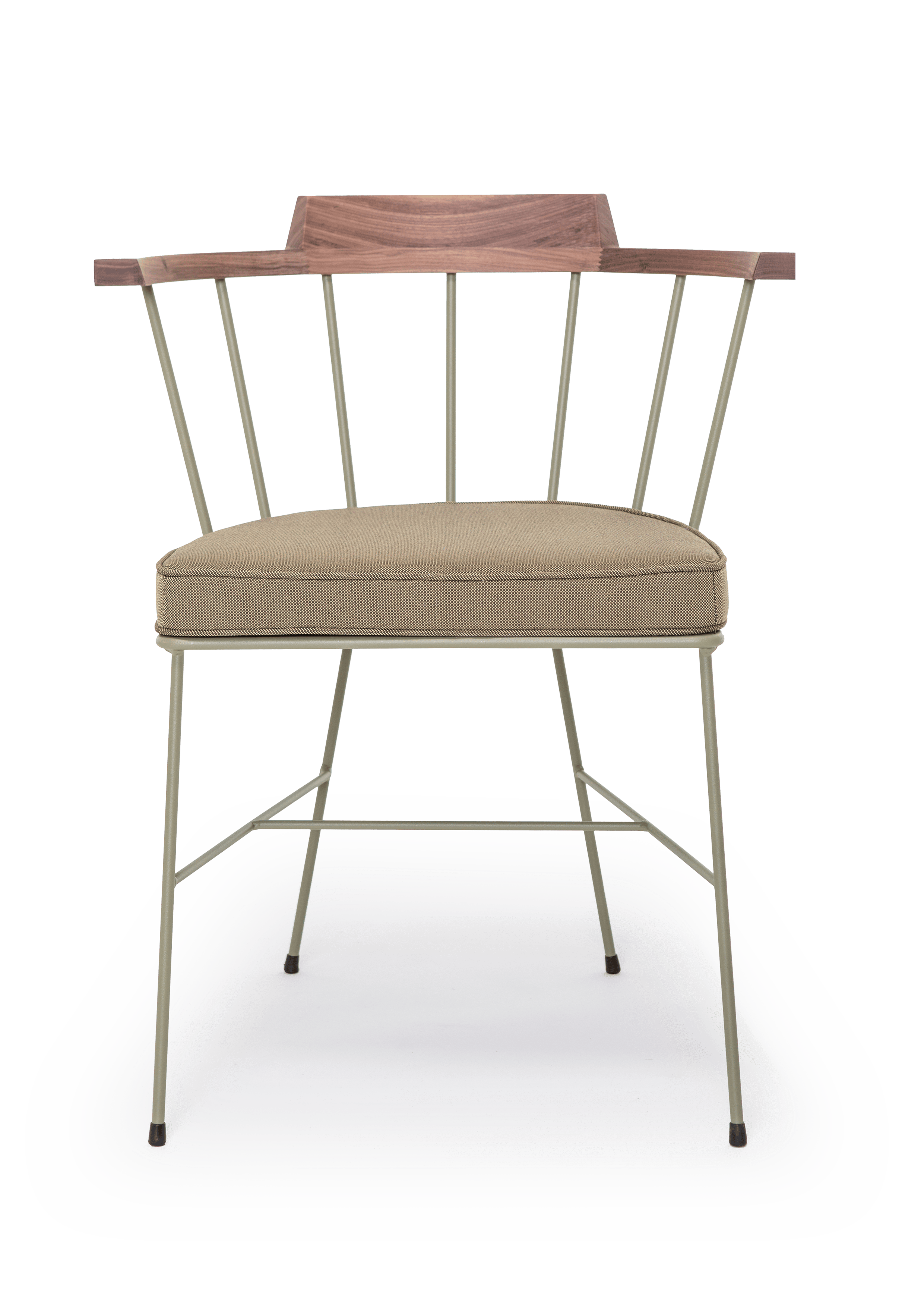 Стальной стул с порошковым покрытием с подлокотниками Vergés Mim ARCH-00142955 - Вид №2