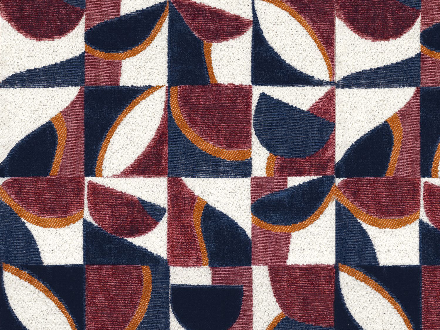 Бархатная ткань с графическим рисунком Casamance Manali ARCH-00117279