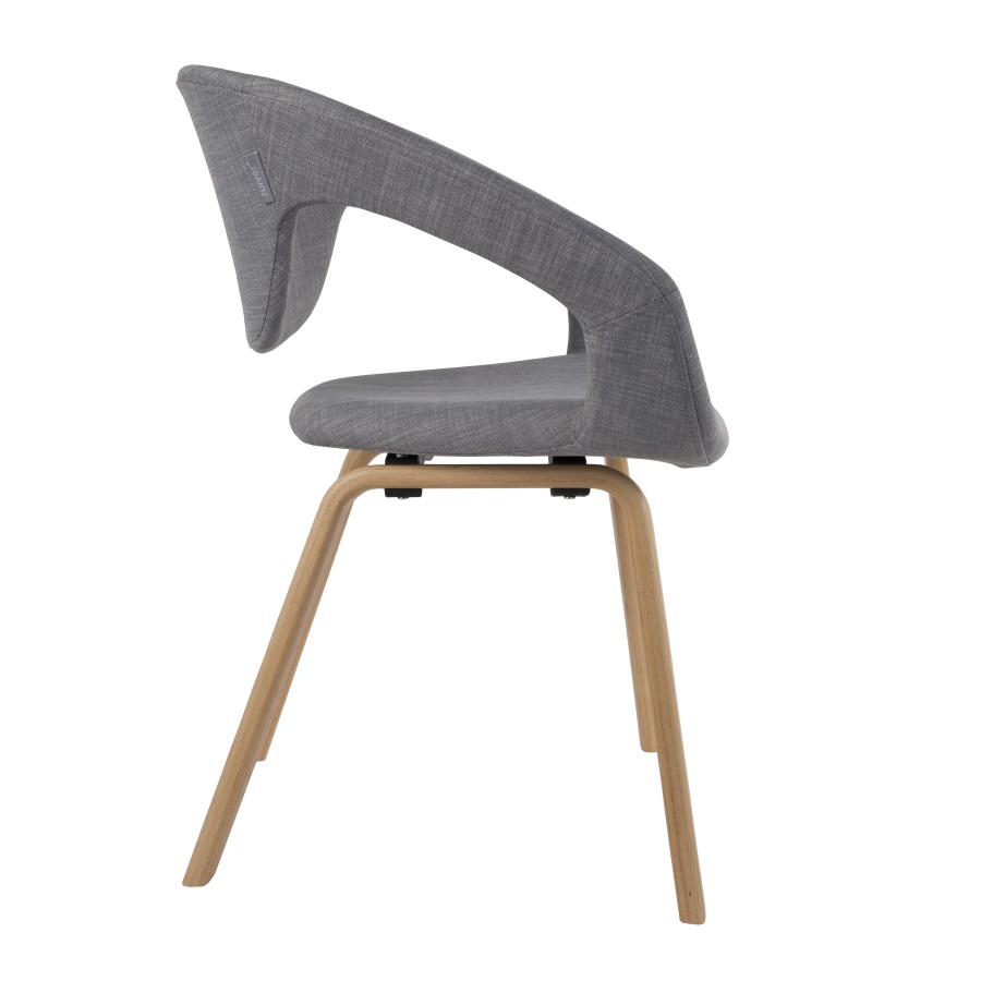 Кресло Flexback серое с бежевым основанием Zuiver 1200126 - Вид №6