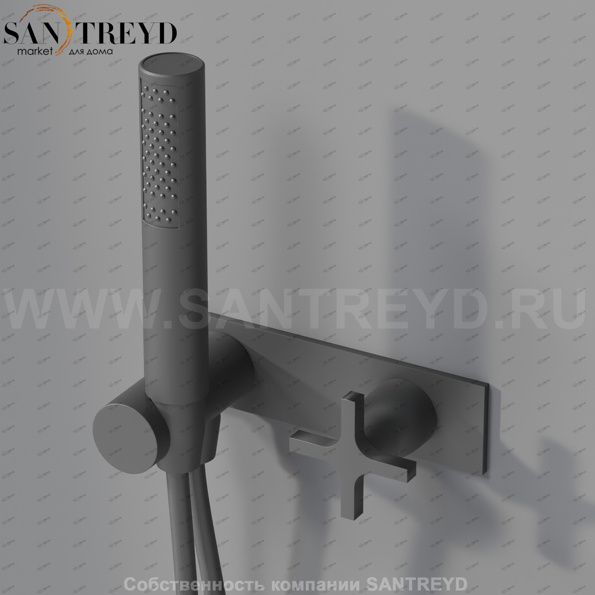 Встроенный смеситель  AMEM335E MEMORY черный матовый Agape