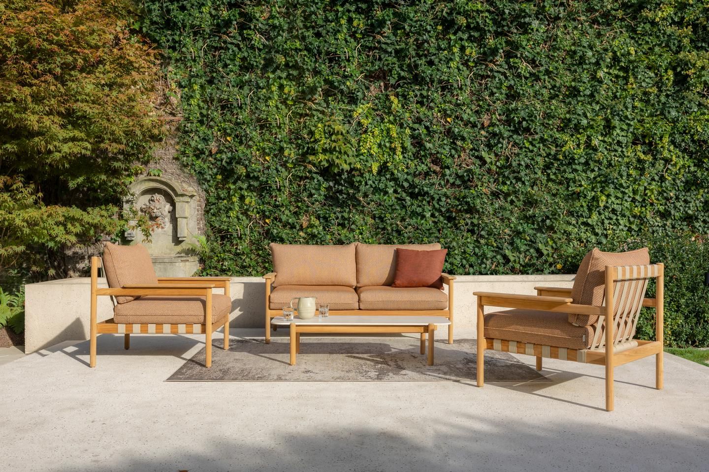 2-местный диван из ткани и тика Vincent sheppard Oda ARCH-00146966 - Вид №1