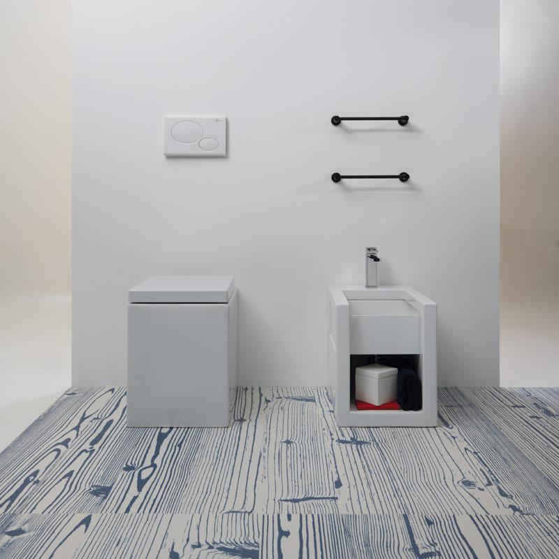 BXWC013 Напольный унитаз приставной GSG CERAMIC BOX - Вид №1