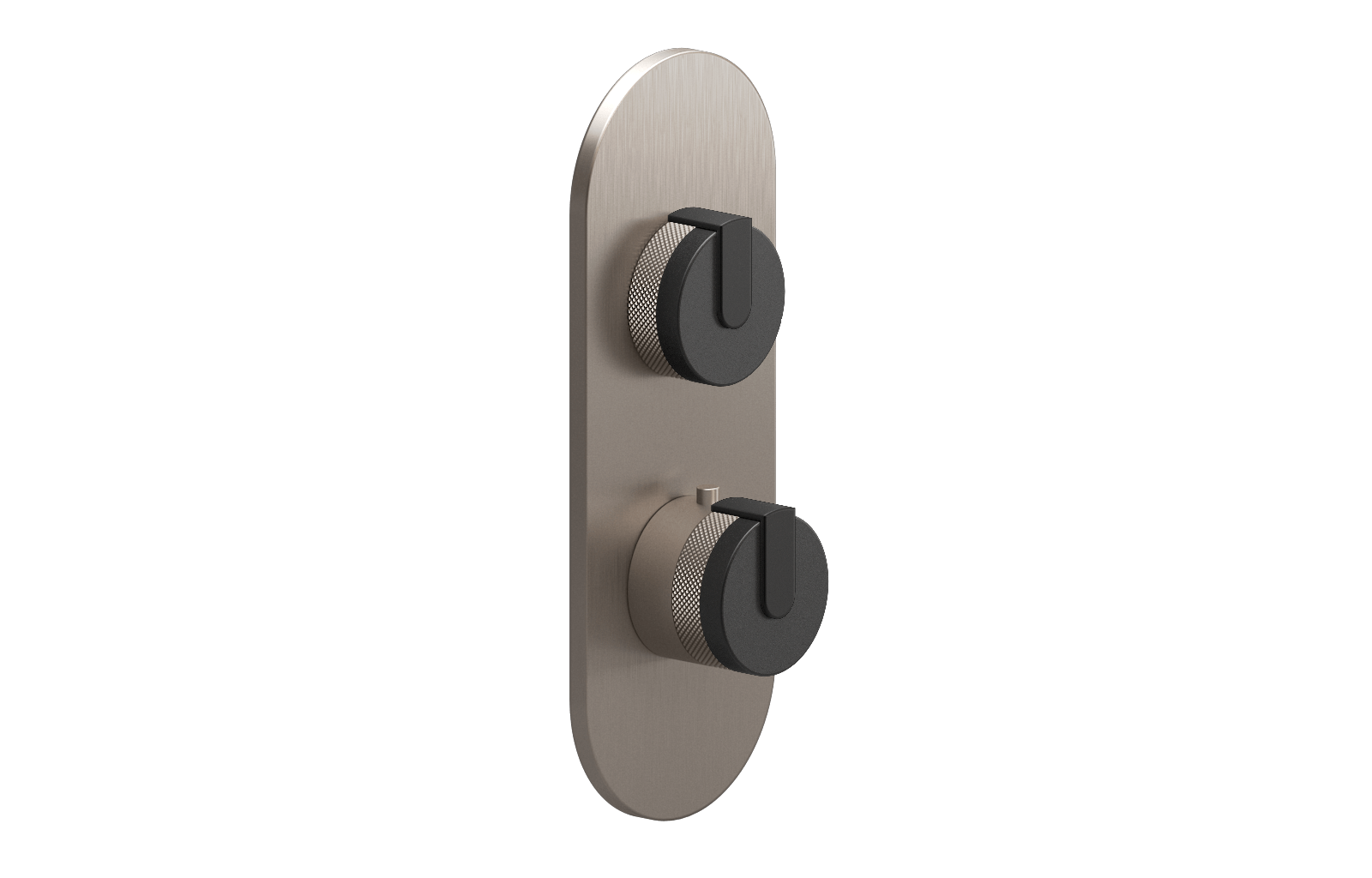 E-8026-R1BKE0-L1MBK-SN-T Планка M-Series с 2 ручками - Внешняя часть GRAFF MOD+